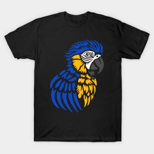 Blue Macaw Parrot T-Shirt